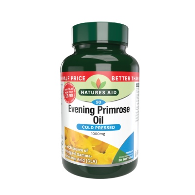 Natures Aid Evening Primrose Oil 1000mg 90 Softgels (Better Than Half Price)